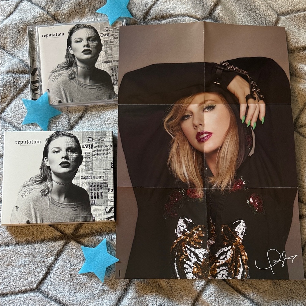 Taylor Swift Reputation CD Double Sided Poster 1 2 Rep Album